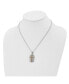 Фото #2 товара Chisel yellow IP-plated 2 Piece Cut Out Cross Dog Tag Cable Chain Necklace