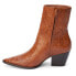 Фото #3 товара Matisse Caty Embossed Pointed Toe Western Booties Womens Brown Casual Boots CATY