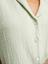 Фото #3 товара Lindex Exclusive short sleeve pyjama set in light green