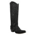 Corral Boots Overlay And Crystals Tall Snip Toe Cowboy Womens Black Casual Boot