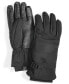 Фото #1 товара Men's Waterproof Belted Puffer Gloves with Faux-Fur Lining