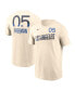 Фото #1 товара Men's Freddie Freeman Cream Los Angeles Dodgers 2024 City Connect Fuse Name Number T-Shirt