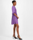 ფოტო #3 პროდუქტის Women's Dorena Solid-Color Elbow-Sleeve A-Line Dress