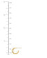 ფოტო #4 პროდუქტის Crossover Huggie Small Hoop Earrings in 14k Gold, 0.59"