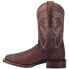 Фото #3 товара Dan Post Boots Alamosa Ostrich Square Toe Cowboy Mens Brown Casual Boots DP3875