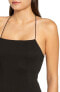 Tiger Mist Women's Clarity Cut-Out Criss-Cross Back Party Dress Black M