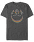 Фото #1 товара Star Wars Men's Classic Retro Rainbow Layered Rebel Logo Short Sleeve T-Shirt