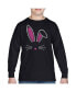 Big Boy's Word Art Long Sleeve T-shirt - Bunny Ears