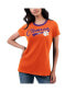 ფოტო #1 პროდუქტის Women's Orange Clemson Tigers Recruit Ringer T-shirt