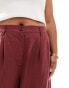 Фото #4 товара ASOS DESIGN Curve dad trouser in washed burgundy