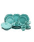 Фото #6 товара Fleur De Lys 20 Piece Dinnerware Set in Turquoise