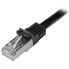 Фото #2 товара StarTech.com Cat6 Patch Cable - Shielded (SFTP) - 2 m - Black - 2 m - Cat6 - SF/UTP (S-FTP) - RJ-45 - RJ-45
