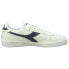 Фото #1 товара Diadora Game L Low Waxed Lace Up Mens Blue, Off White Sneakers Casual Shoes 160