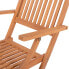 Garden chair Kate 51 x 60 x 90 cm Natural Acacia