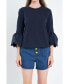 ფოტო #1 პროდუქტის Women's Scallop Bell Sleeve T-Shirt