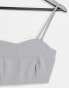 4th & Reckless structured bralet in grey