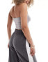 Фото #3 товара ASOS DESIGN Hourglass ultimate crop bandeau top in ash grey