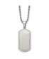 ფოტო #1 პროდუქტის Polished Laser Cut Edges Dog Tag on a Rope Chain Necklace