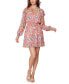 ფოტო #1 პროდუქტის Women's Floral Bliss Mini Dress