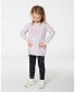 ფოტო #2 პროდუქტის Toddler Girls Super Soft Tunic With Heart Light Purple Mix - Toddler|Child