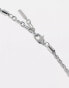 Фото #4 товара Topshop Nash snake chain pack of 2 necklaces in silver tone