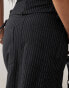 COLLUSION casual utility maxi skirt co-ord in black pinstripe