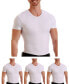 ფოტო #2 პროდუქტის Men's Big & Tall Insta Slim 3 Pack Compression Short Sleeve Crew-Neck T-Shirts