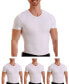 ფოტო #1 პროდუქტის Men's Big & Tall Insta Slim 3 Pack Compression Short Sleeve Crew-Neck T-Shirts