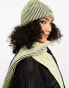 Basic Pleasure Mode sherbert stripe oversized scarf in yellow