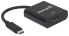 Фото #7 товара Manhattan USB-C to DisplayPort 1.2 Cable - 4K@30Hz - 21cm - Male to Female - Black - Lifetime Warranty - Blister - 3.2 Gen 1 (3.1 Gen 1) - USB Type-C - DisplayPort output - 3840 x 2160 pixels