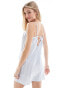 New Look tie back mini dress in blue stripe Синий, 46 - фото #2