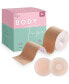 Фото #1 товара Plus Size XL Beige Breast Lift Tape, With 2 reusable silicon covers included | 1 roll tape