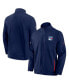 Фото #1 товара Men's Navy New York Rangers Authentic Pro Rink Coaches Full-Zip Jacket