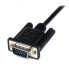 StarTech.com 1m Black DB9 RS232 Serial Null Modem Cable F/M - Black - 1 m - DB-9 - DB-9 - Male - Female