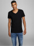 JJEBASIC V-NECK TEE 12059219 BLACK Men´s T-Shirt