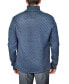 ფოტო #2 პროდუქტის Men's Heather Quilted Quarter Zip Sweater