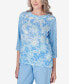 ფოტო #4 პროდუქტის Women's Hyannisport Crew Neck Floral Top