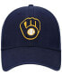 Фото #4 товара Men's Navy Milwaukee Brewers Legend MVP Logo Adjustable Hat