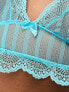 ASOS DESIGN Curve Brooke soft bra in turquoise