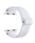 ფოტო #2 პროდუქტის Unisex Cliff White Nylon Band for Apple Watch Size-38mm,40mm,41mm