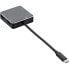 Фото #3 товара InLine USB 3.1 Hub - USB-C to 4 Port USB-A - with PD 60W - aluminium - black - w/o PSU