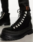 Фото #2 товара Walk London Element hiker boots in black suede