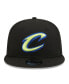 Фото #2 товара Men's Black Cleveland Cavaliers Neon Pop 9FIFTY Snapback Hat