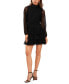 ფოტო #1 პროდუქტის Women's Long Sleeve Mock-Neck Mini Dress