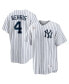 Men's Lou Gehrig White Distressed New York Yankees Home Cooperstown Collection Player Jersey