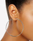 ფოტო #2 პროდუქტის Silver-Tone 6-Pc. Set Mixed Crystal Stud & Textured Hoop Earrings