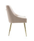 Upholstered Performance Velvet Accent Chair With Metal Leg