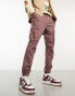 Фото #2 товара Pacsun kai stretch slim fit cargo trousers in peppercorn brown