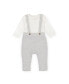 ფოტო #1 პროდუქტის Baby Boys Baby Organic Cotton Rib Bodysuit and Sweater Overall Set