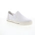 Ziera Adela ZR10664WHILE Womens White Wide Leather Lifestyle Sneakers Shoes